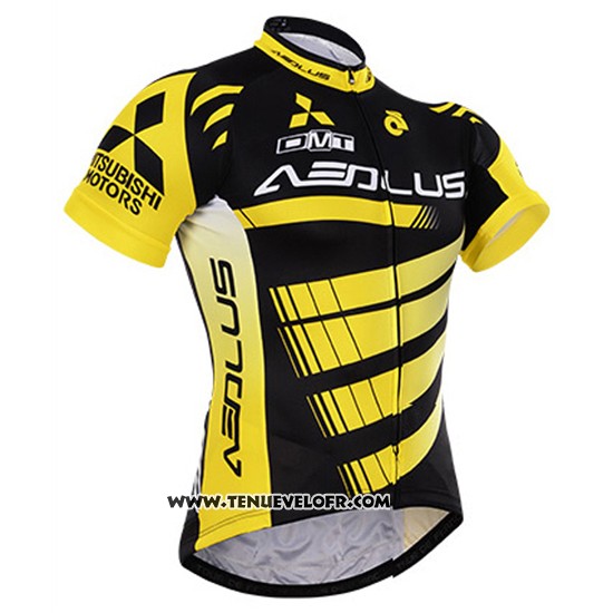 Maillot Ciclismo To The Fore Jaune et Noir Manches Courtes et Cuissard